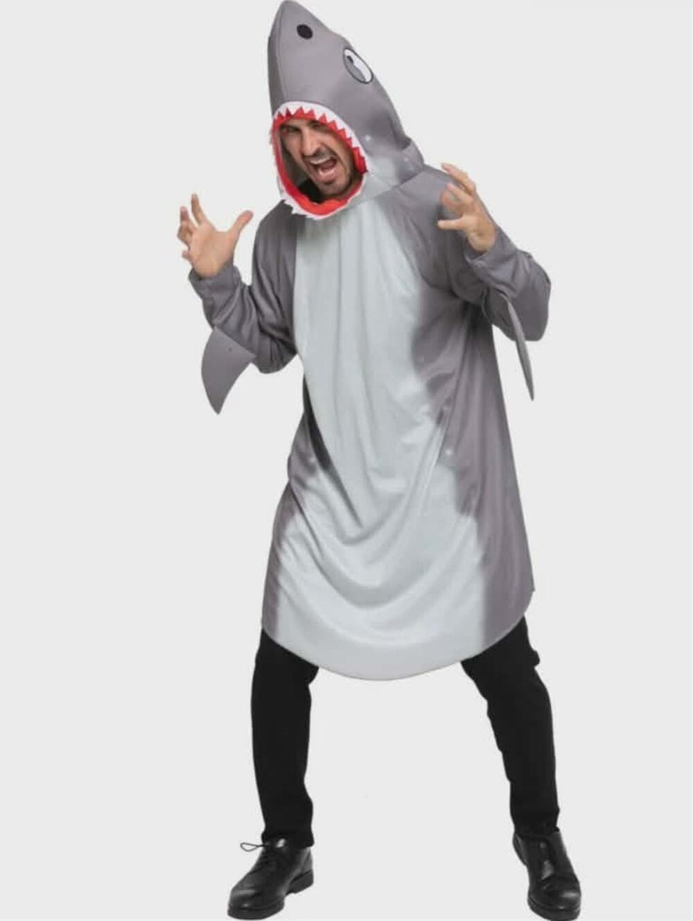 Mens Shark Adult Halloween Costume Cosplay Party Size L Spooktacular Creations
